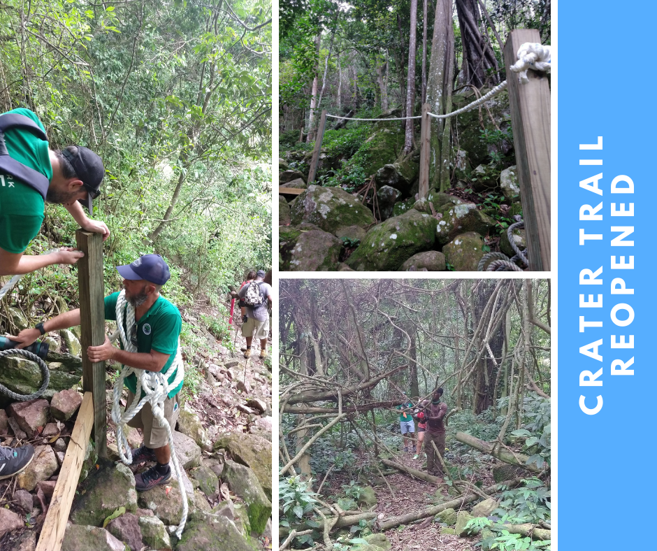 Quill Crater Trail Officially Reopened on St. Eustatius